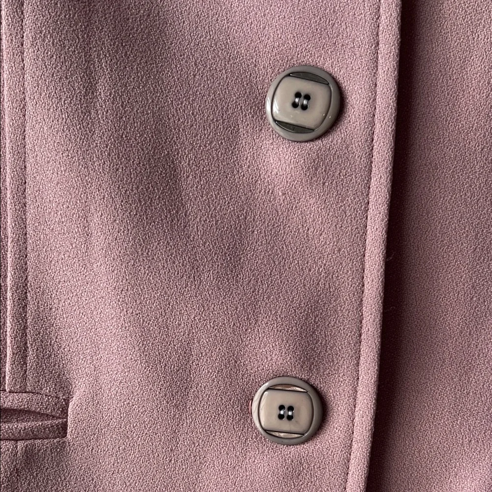 Vintage Pink Collarless Three-Button Blazer - Picture 5 of 9
